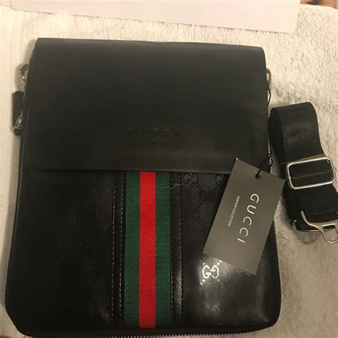 gucci jersey green mens bag|gucci bag men's price.